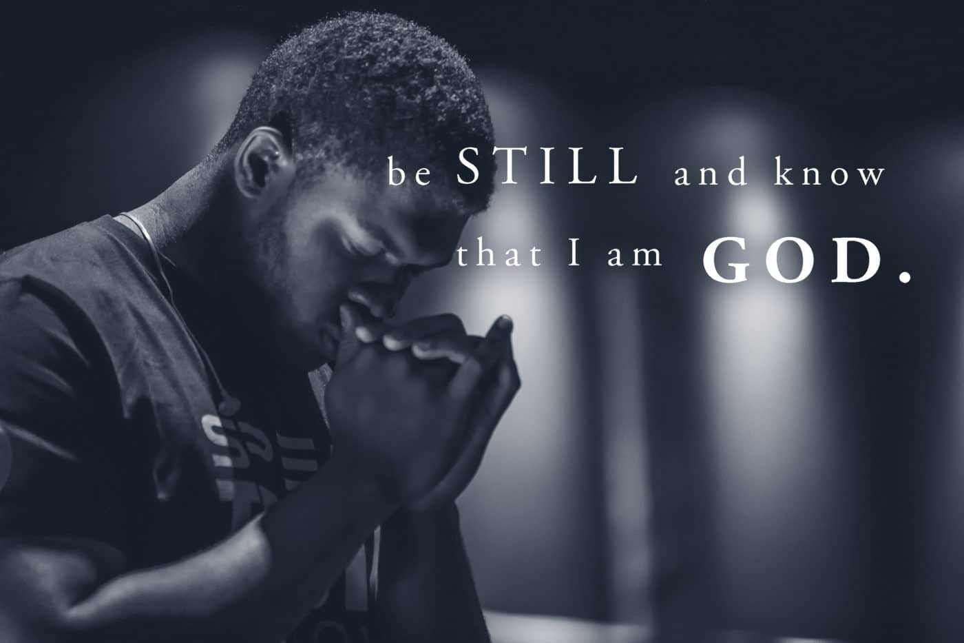 Centering prayer image & verse