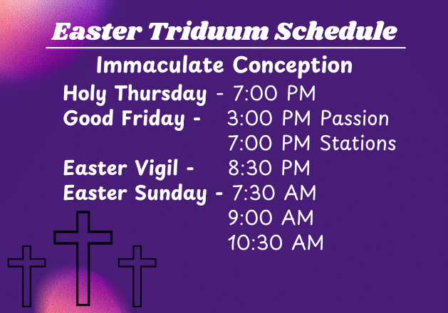 Easter Triduum Schedule 2025 (640 X 440 Px)